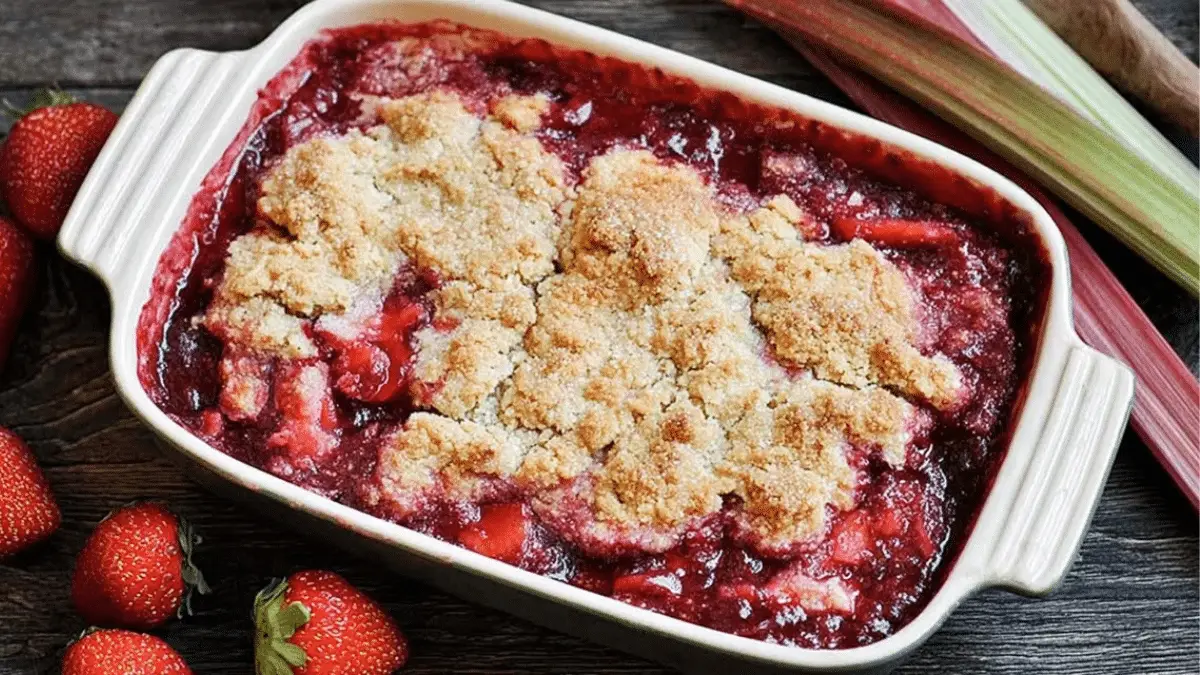 Strawberry Rhubarb Cobbler