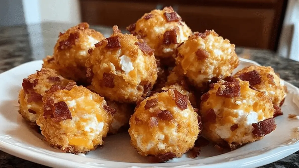 Low Carb Bacon Cheddar Mini Cheese Balls