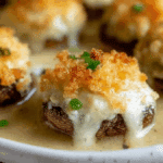 White Cheddar Stuffed Mushrooms