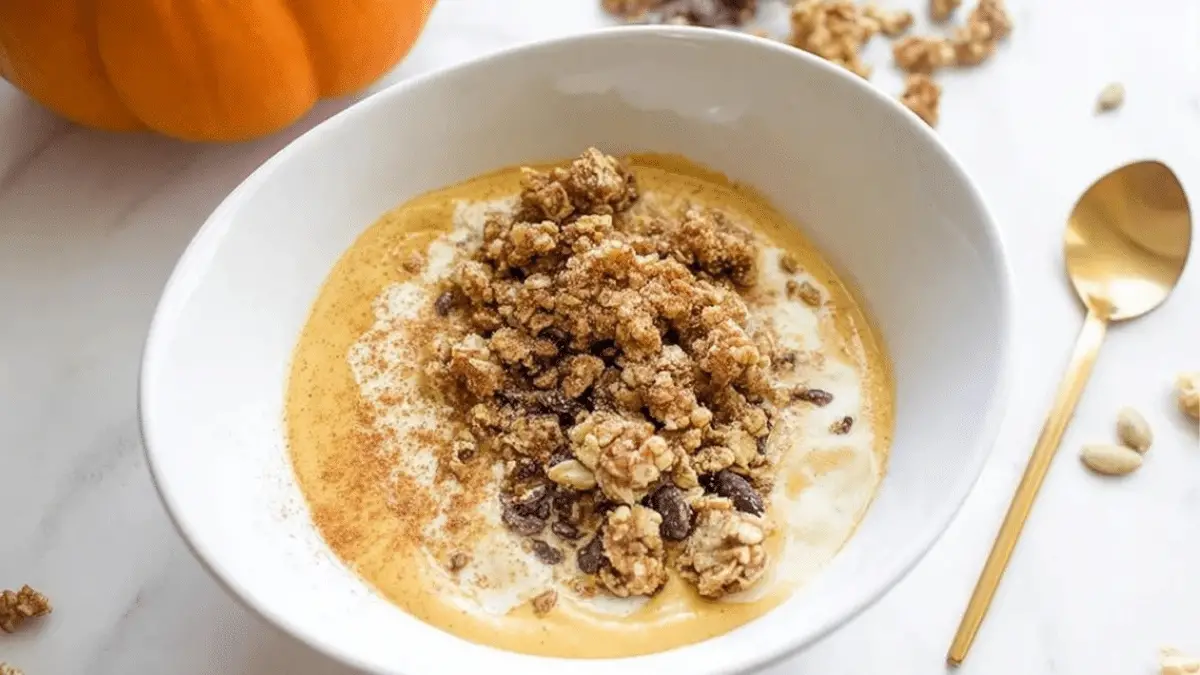 Pumpkin Pie Yogurt Bowl