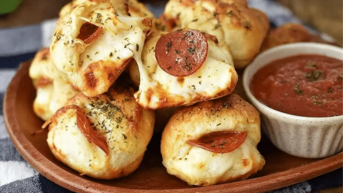 Pepperoni Cheese Pizza Bombs