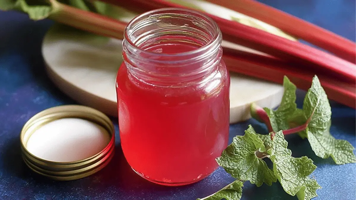 Homemade Rhubarb Simple Syrup