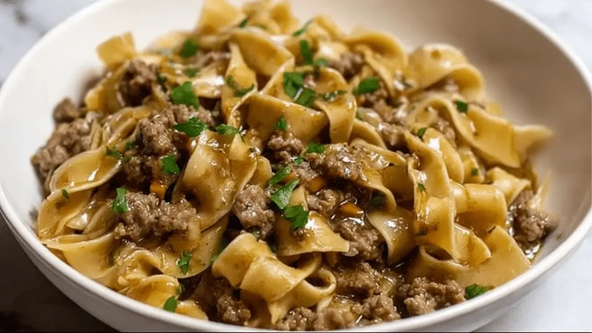 Easy Beef and Noodles