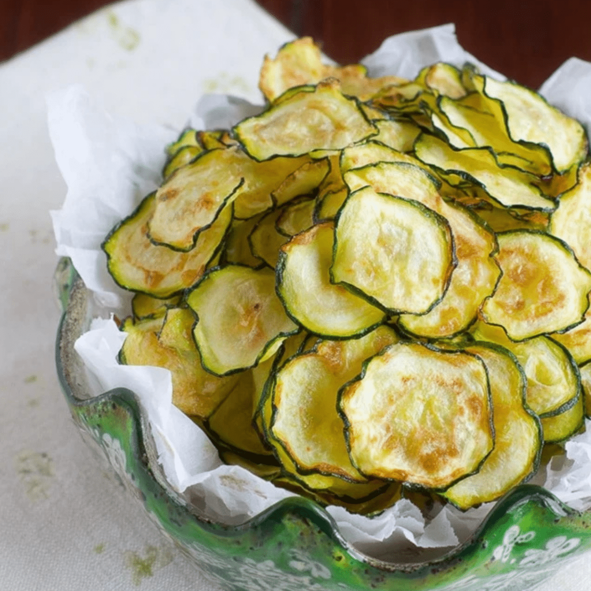 Salt and Vinegar Zucchini Chips