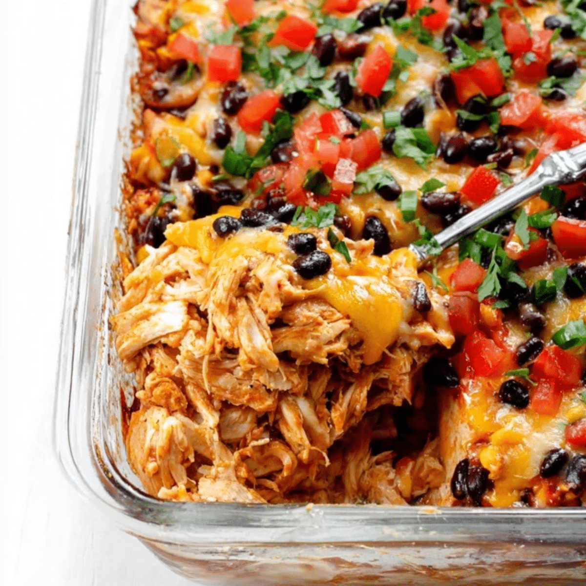 Easy Chicken Burrito Casserole