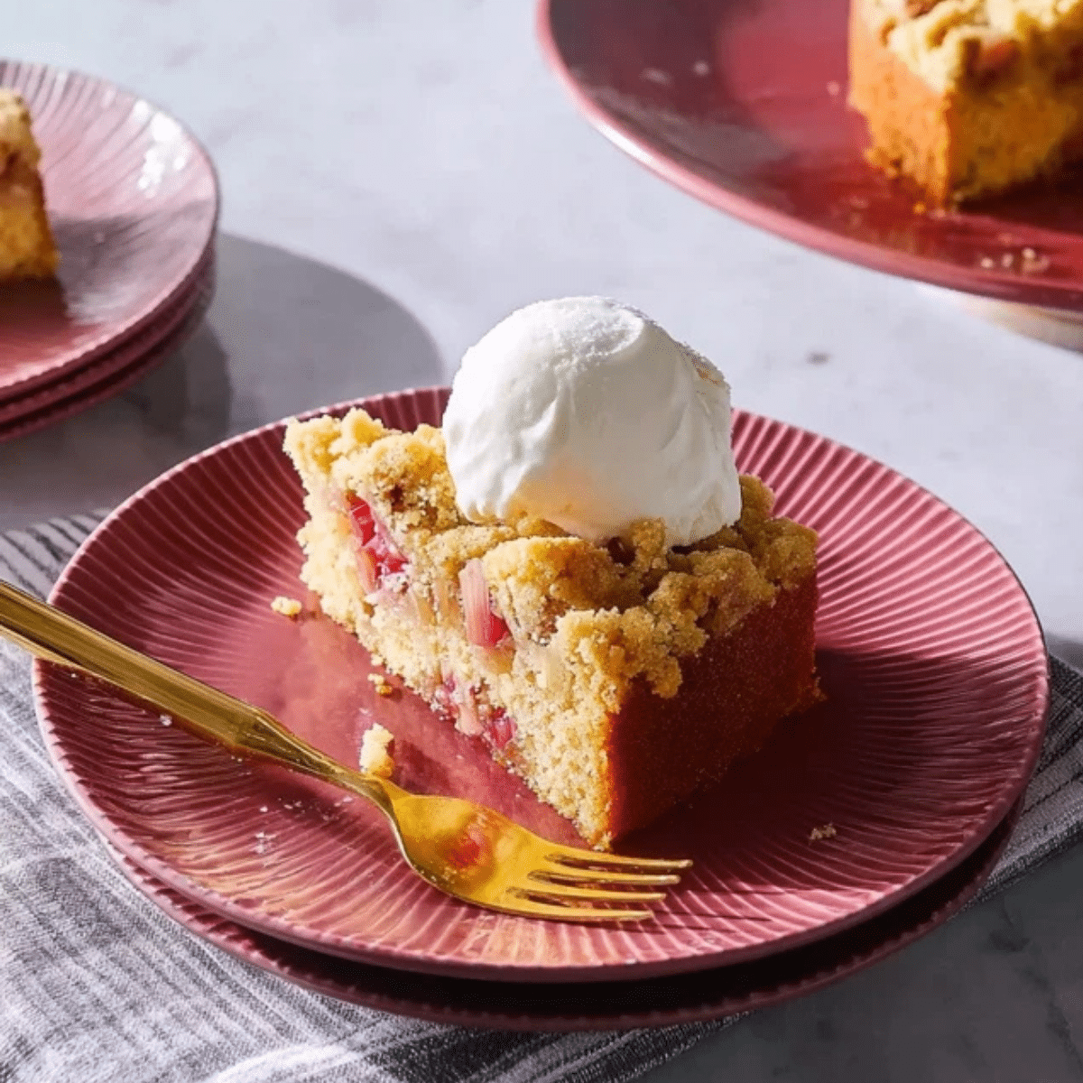 Oma's Rhubarb Cake Recipe