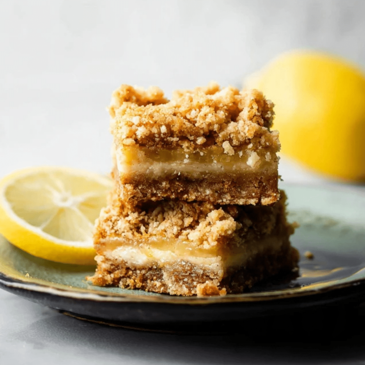 Oatmeal Lemon Crumble Bars