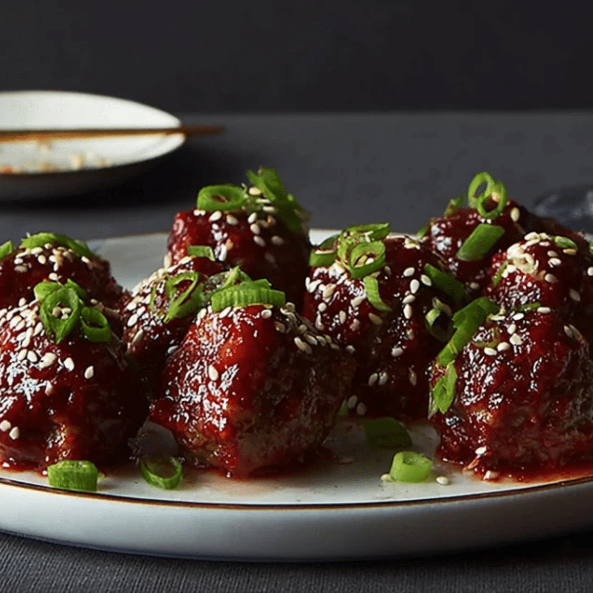 Spicy Korean-Style Gochujang Meatballs