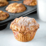 Rhubarb Muffins with Greek Yogurt