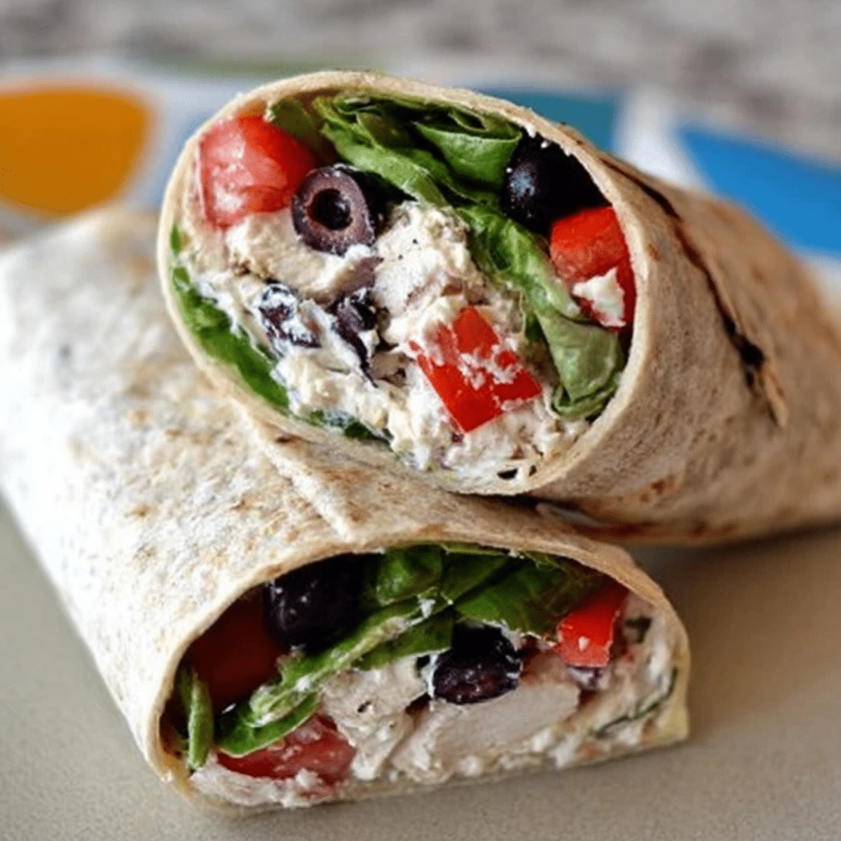 Mediterranean Chicken Wraps