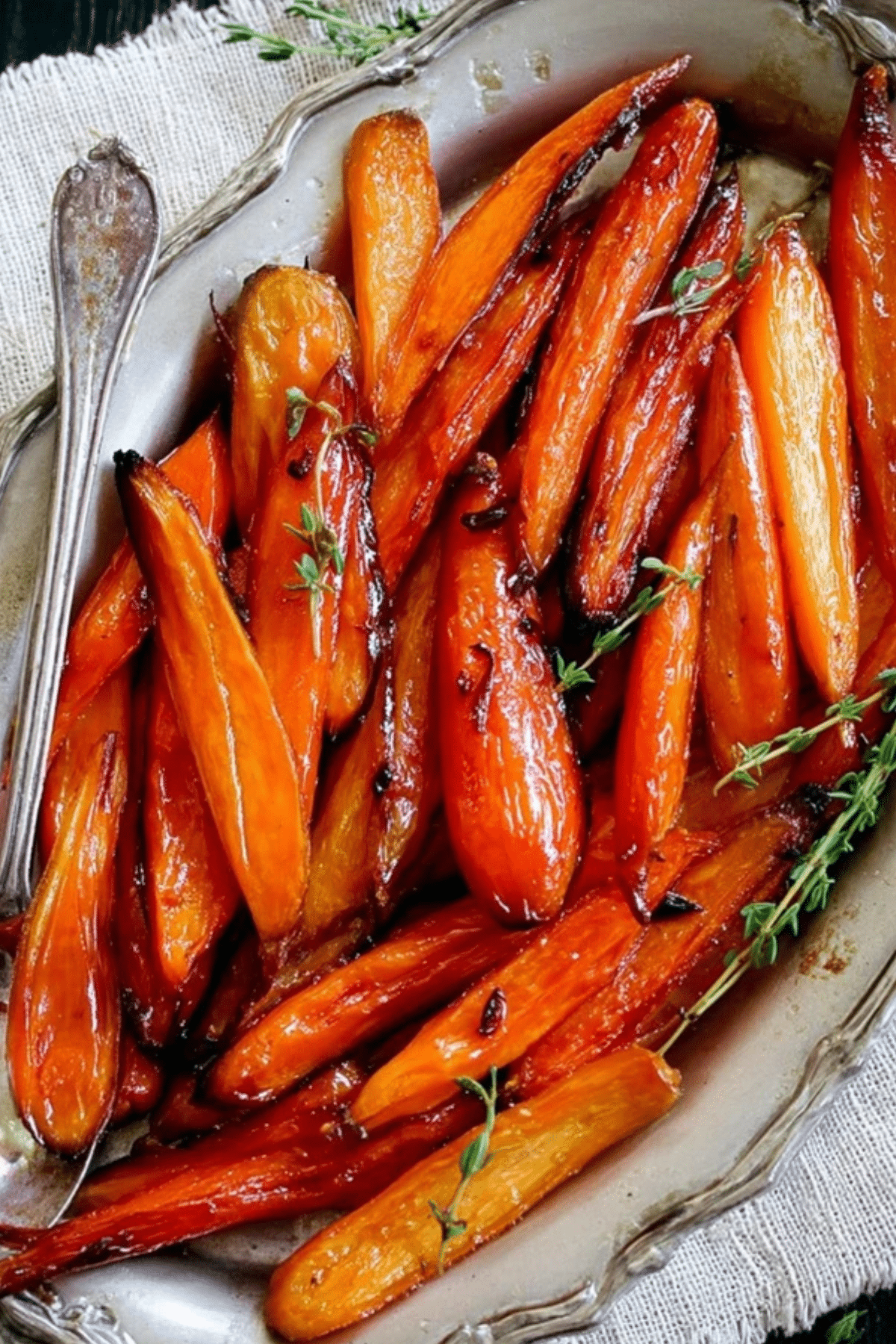 Roasted Carrots with Honey & Thyme