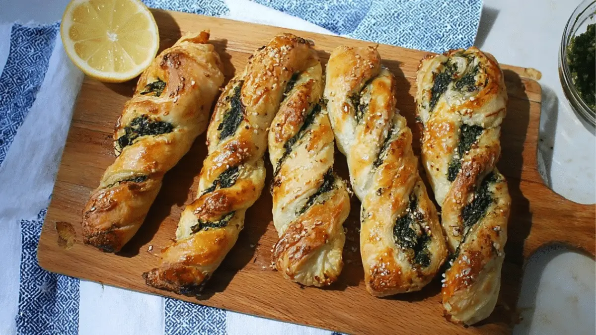 Spanakopita Puff Pastry Twists
