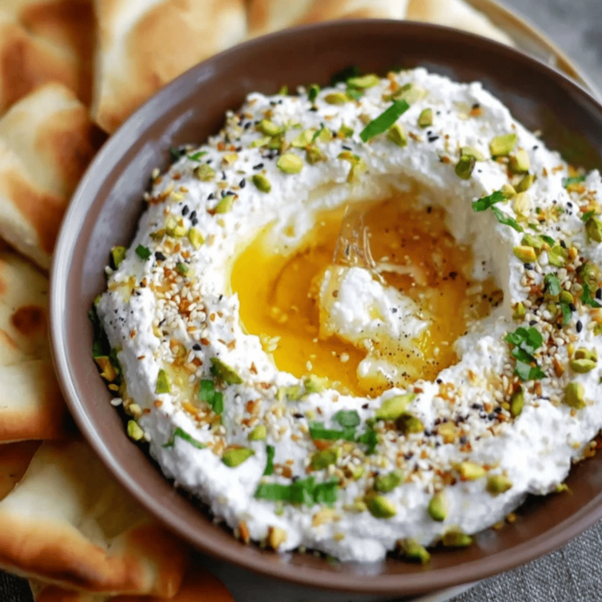 Whipped Feta with Honey Dip