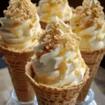 banana pudding cheesecake cones