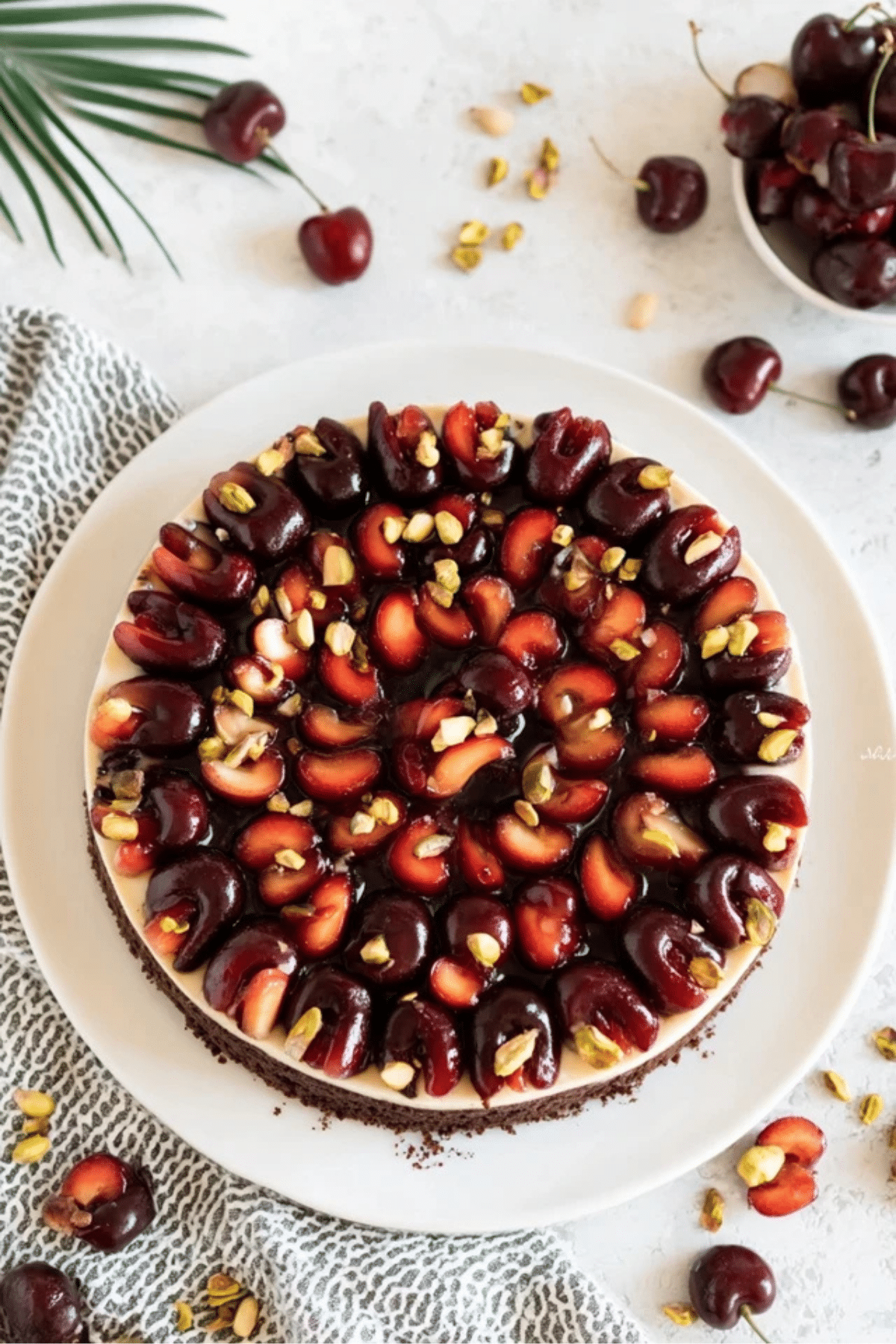 cherry pistachio cheesecake bars