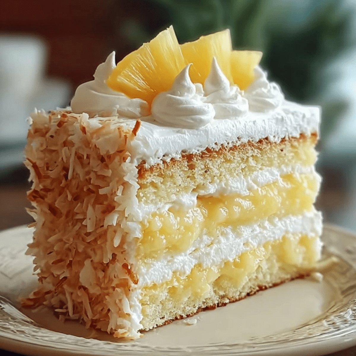 pineapple coconut dream cake