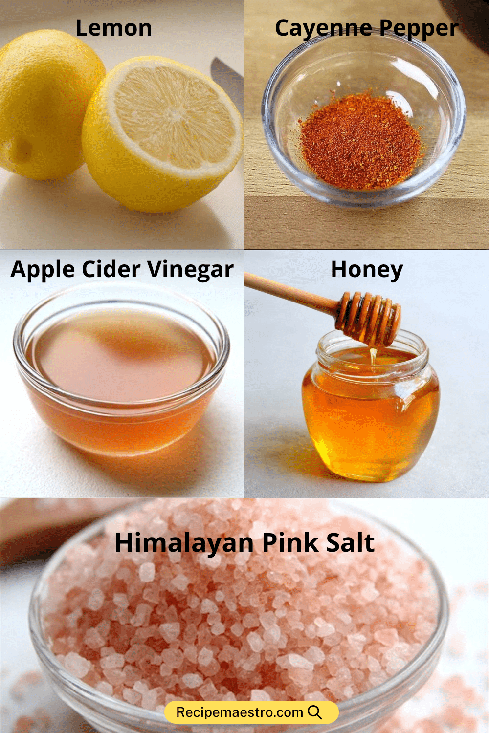 Pink salt and apple cider vinegar weight loss ingredients