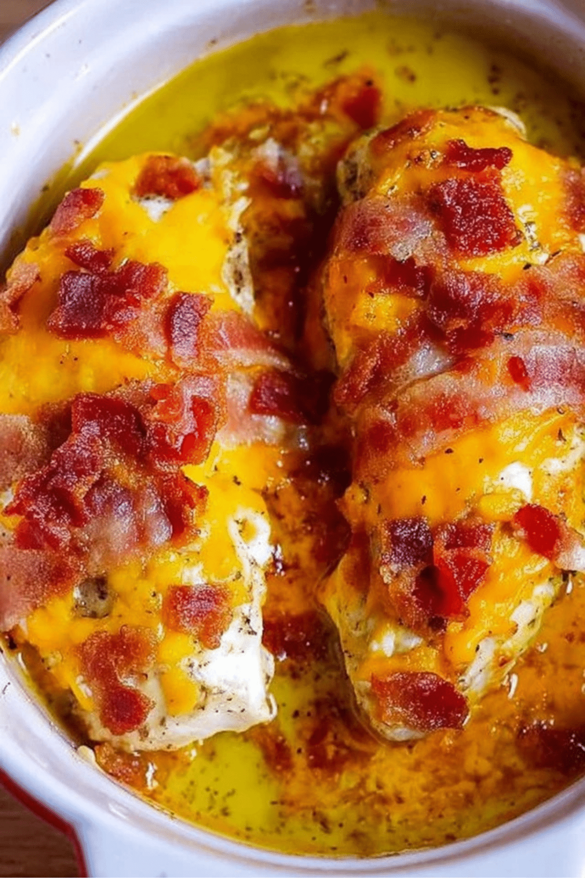 Bacon and Cream Cheese Cheddar Chicken