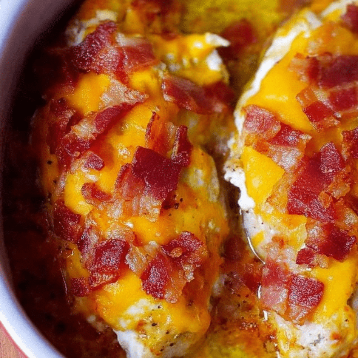 Bacon and Cream Cheese Cheddar Chicken