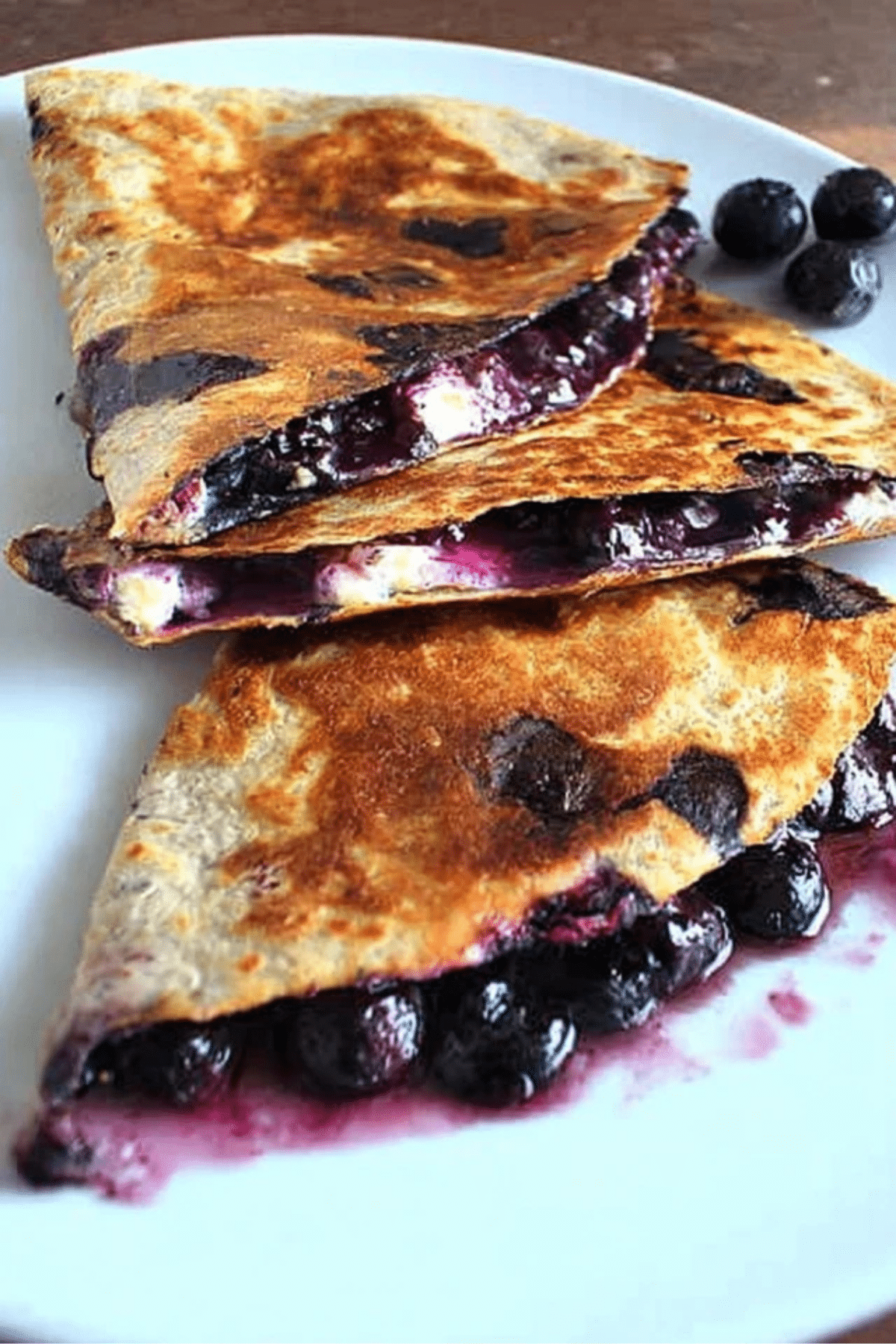 Blueberry Breakfast Quesadilla