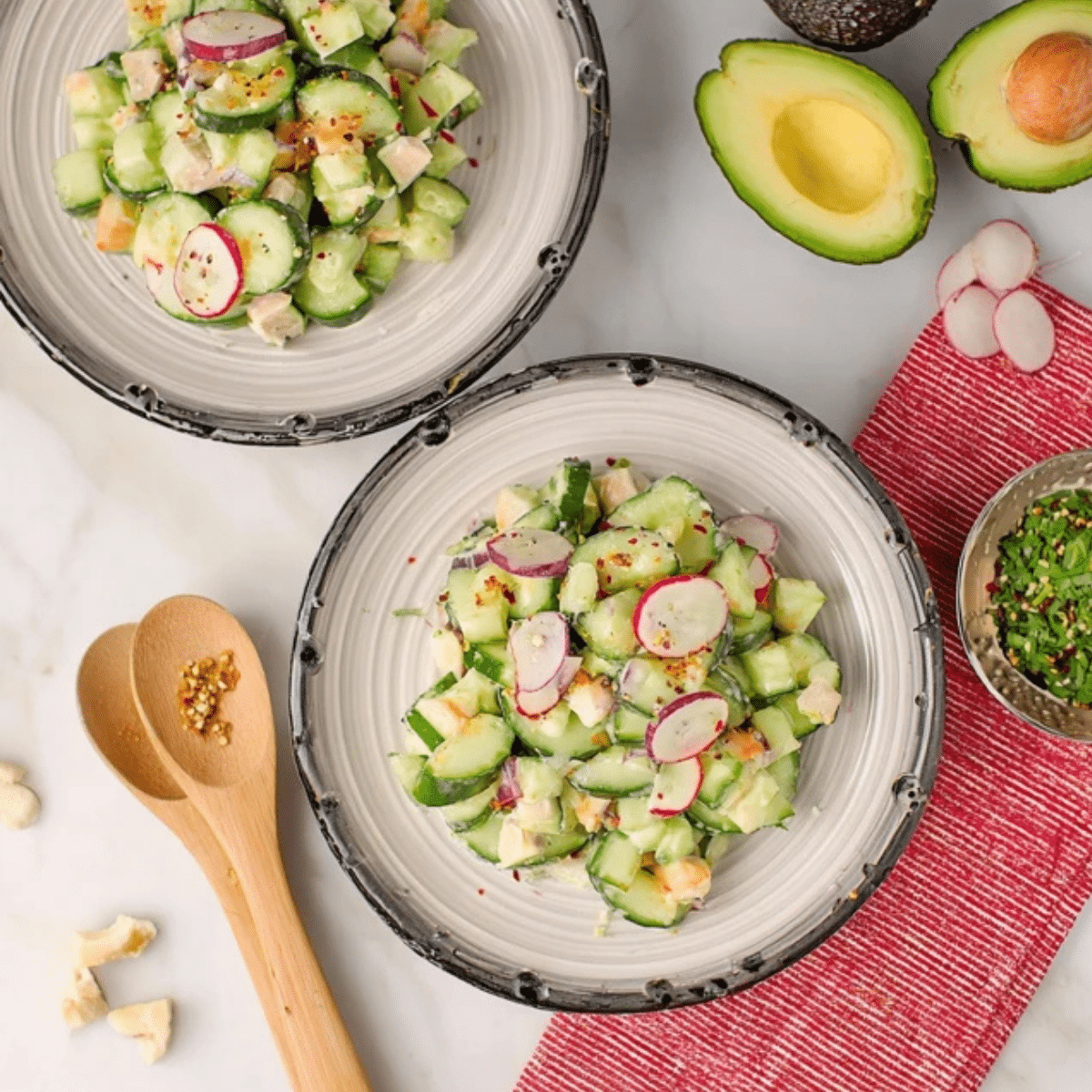 California Roll Cucumber Salad
