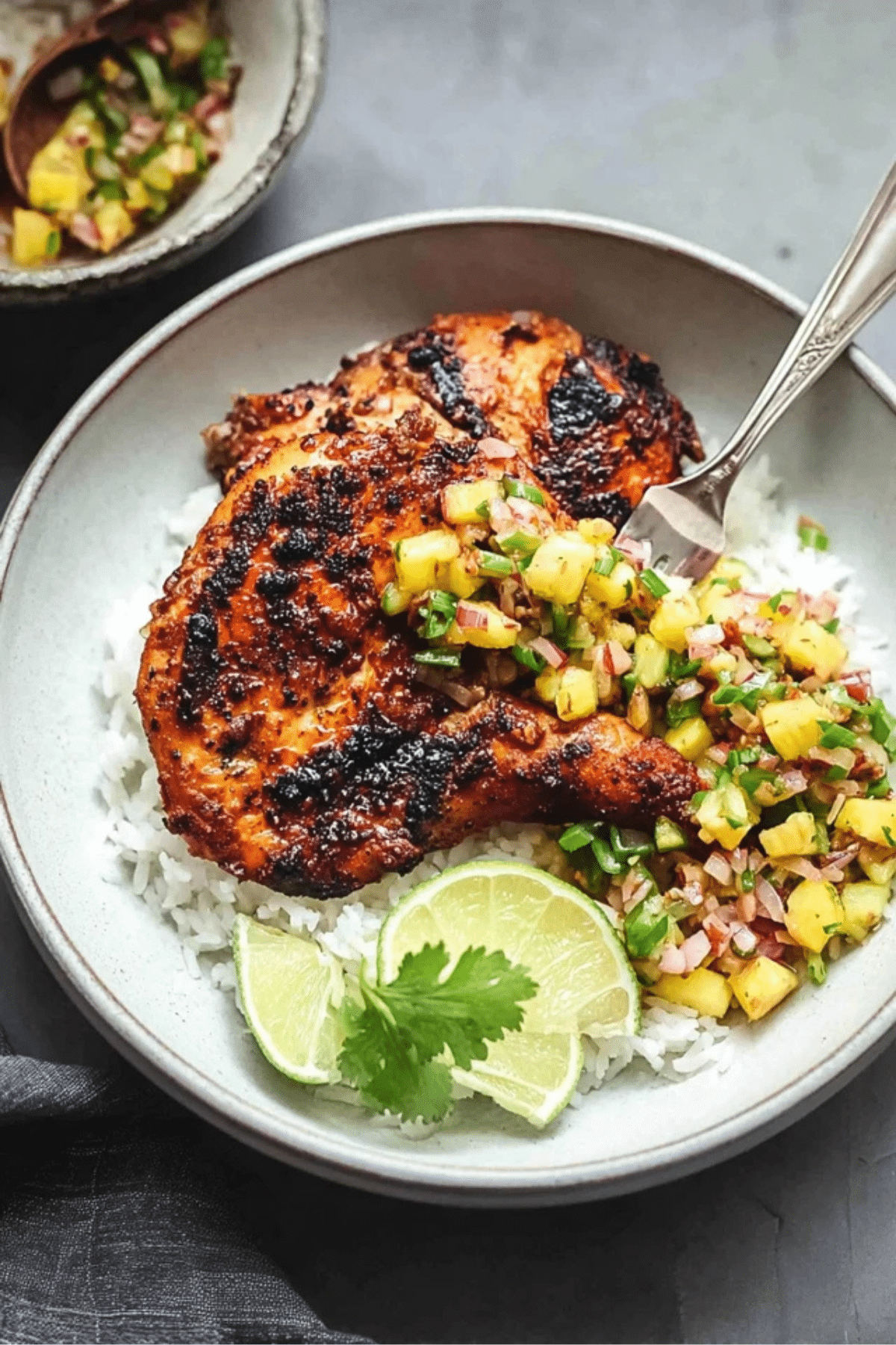 Caribbean Jerk Chicken with Pineapple Salsa