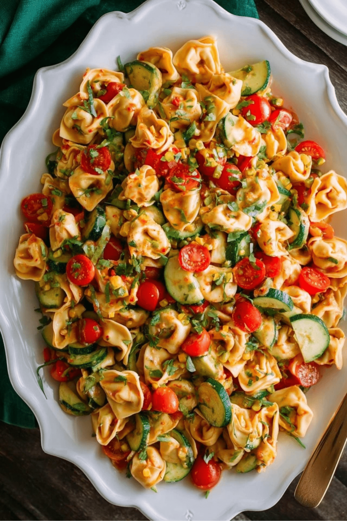Cheese Tortellini with vegetables
