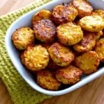 Cheesy Baked Cauliflower Tots