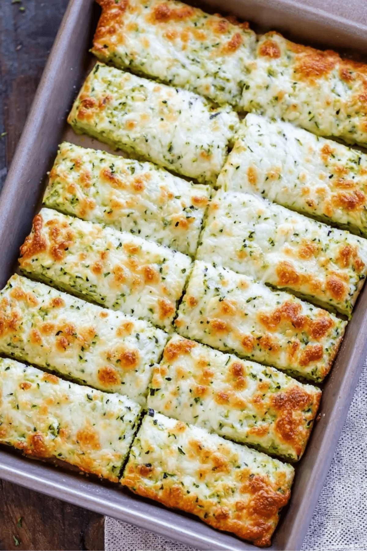 Cheesy Zucchini Breadsticks