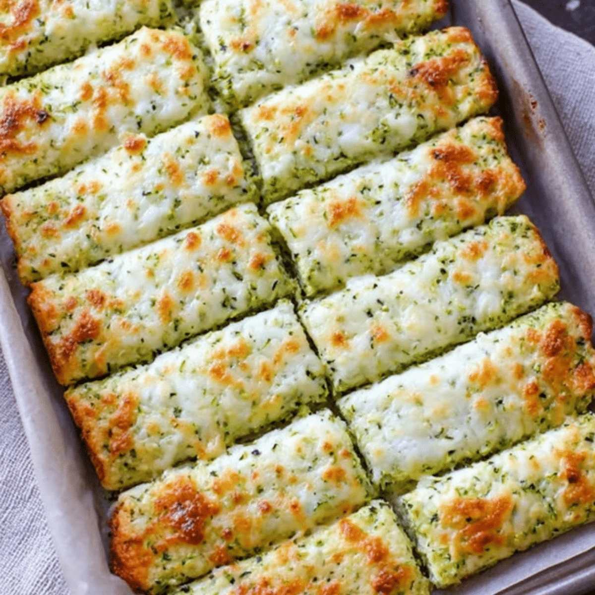Cheesy Zucchini Breadsticks