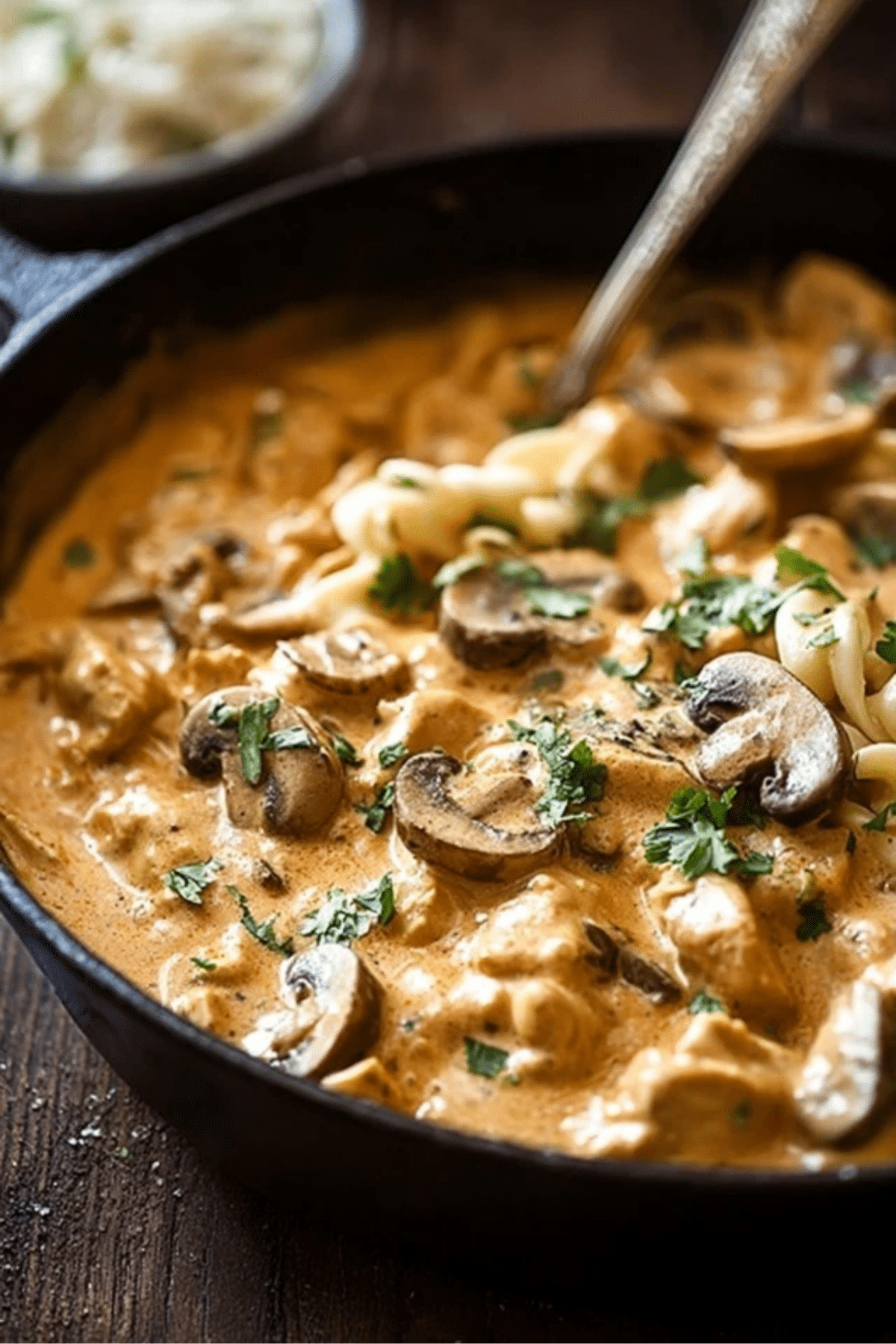 Chicken Stroganoff with Mushrooms