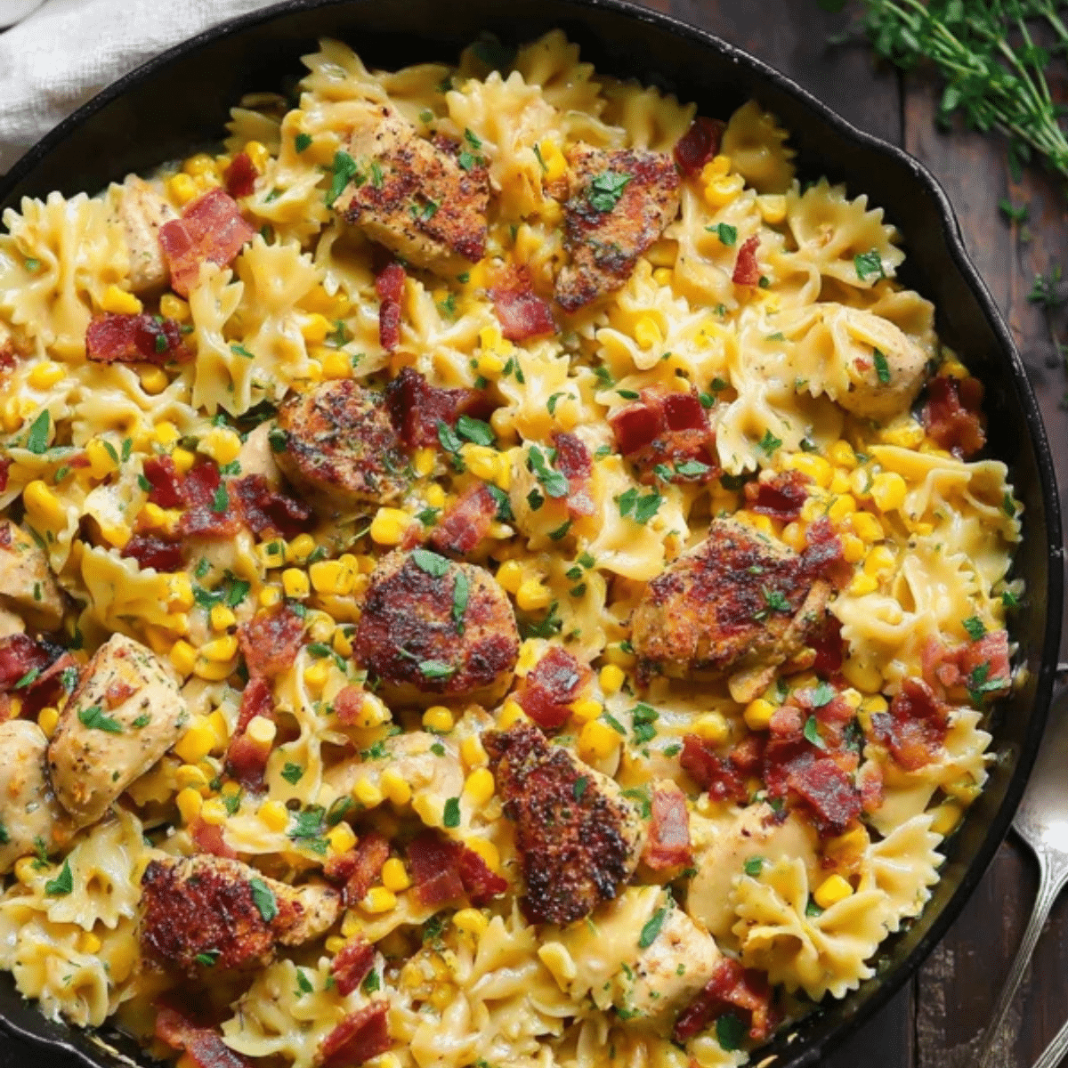 Chicken and Corn Pasta