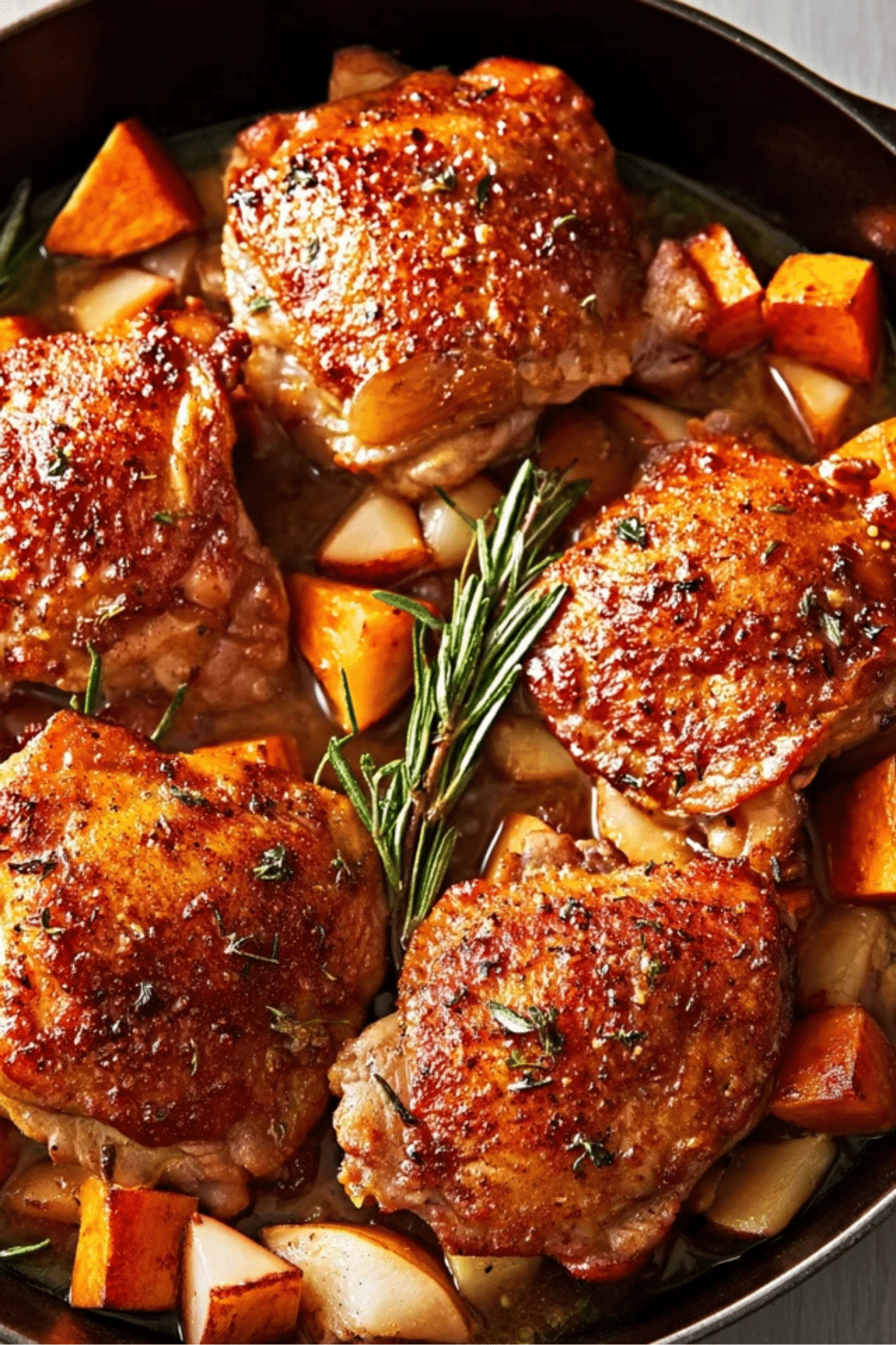 Cider Glazed Chicken Thighs