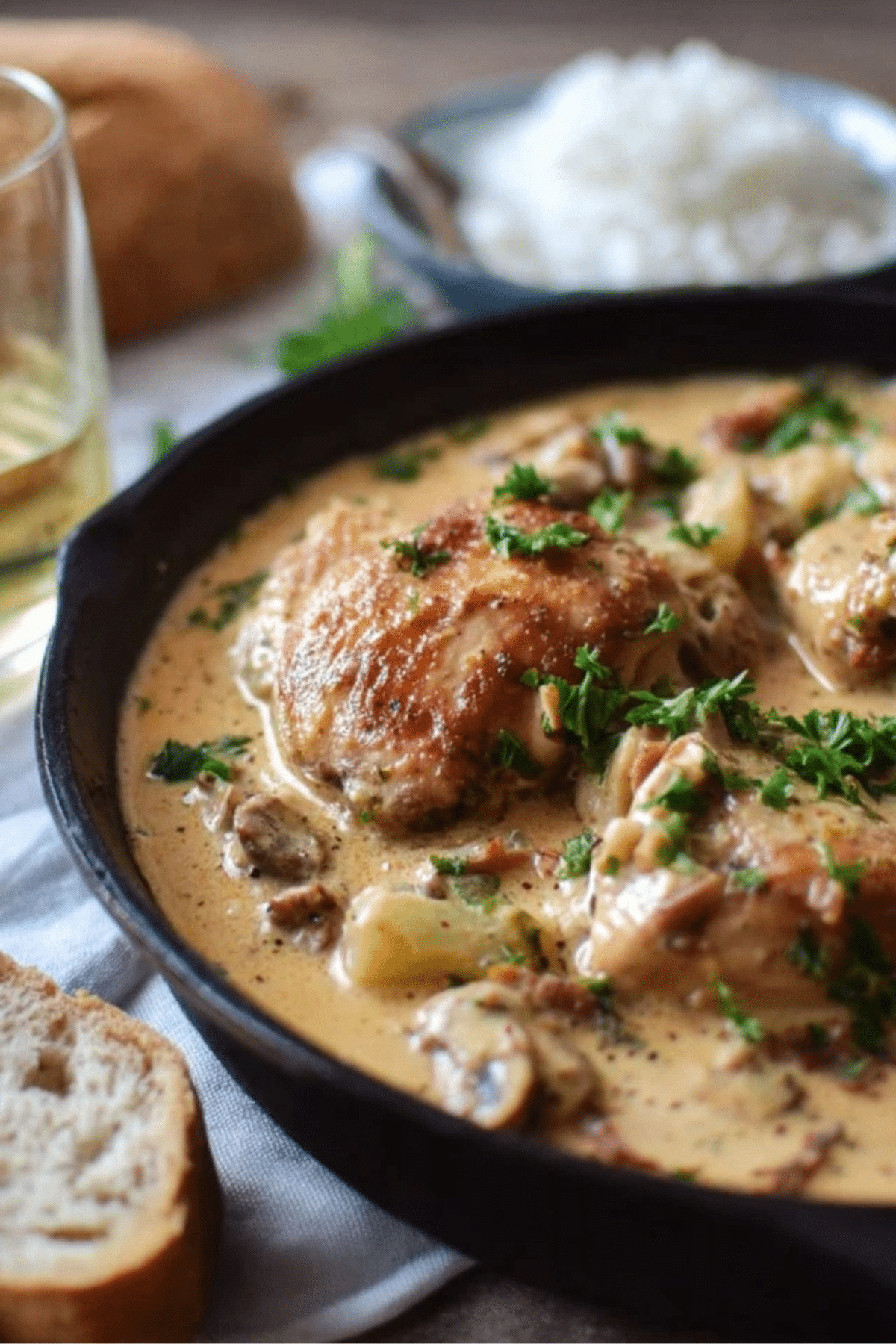 Creamy Coq Au Riesling