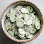 Creamy Dill Cucumber Onion Salad