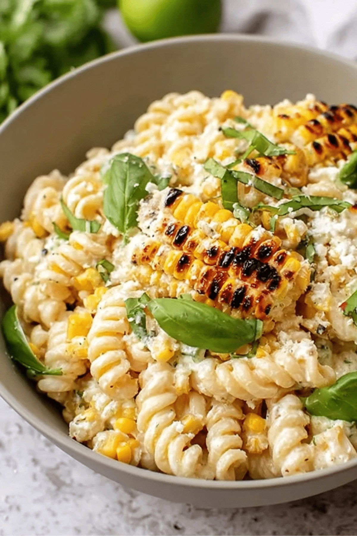 Creamy Street Corn Pasta Salad