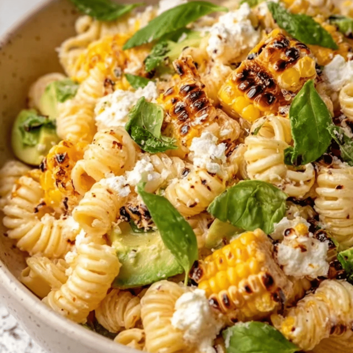 Creamy Street Corn Pasta Salad