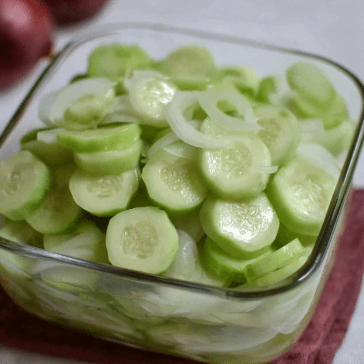 Cucumber and Onions in Vinegar