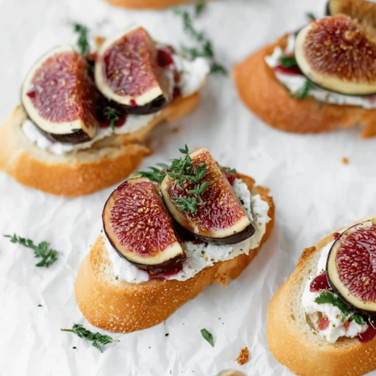 Fig and Goat Cheese Crostini