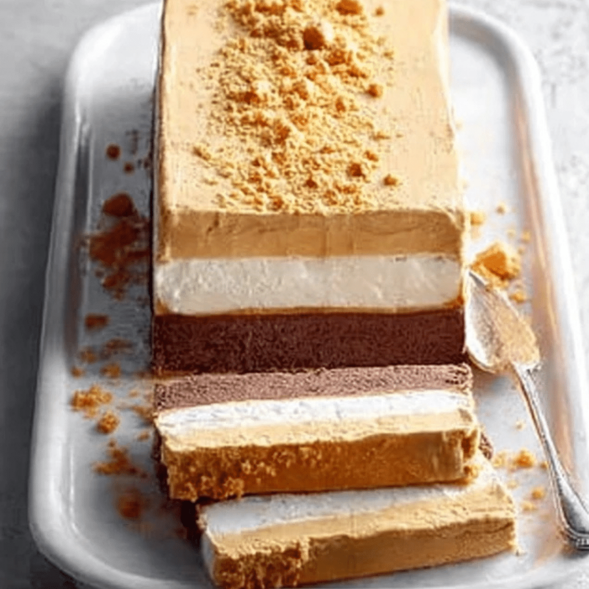 Frozen Peanut Butter and Chocolate Terrine