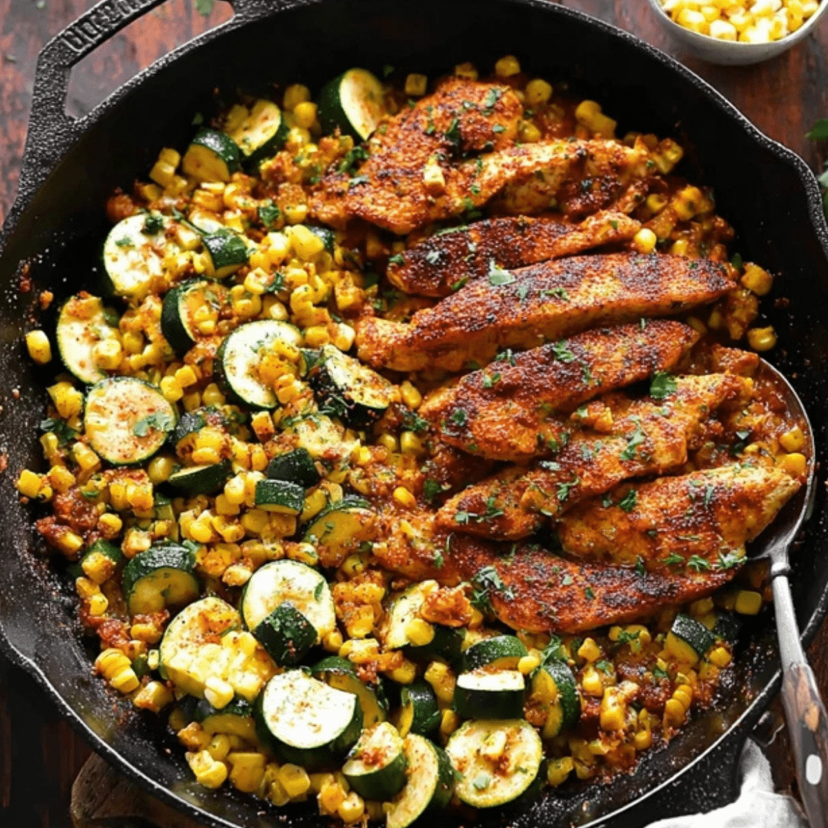 Garlic Butter Chicken with Zucchini