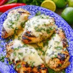 Grilled Salsa Verde Pepper Jack Chicken