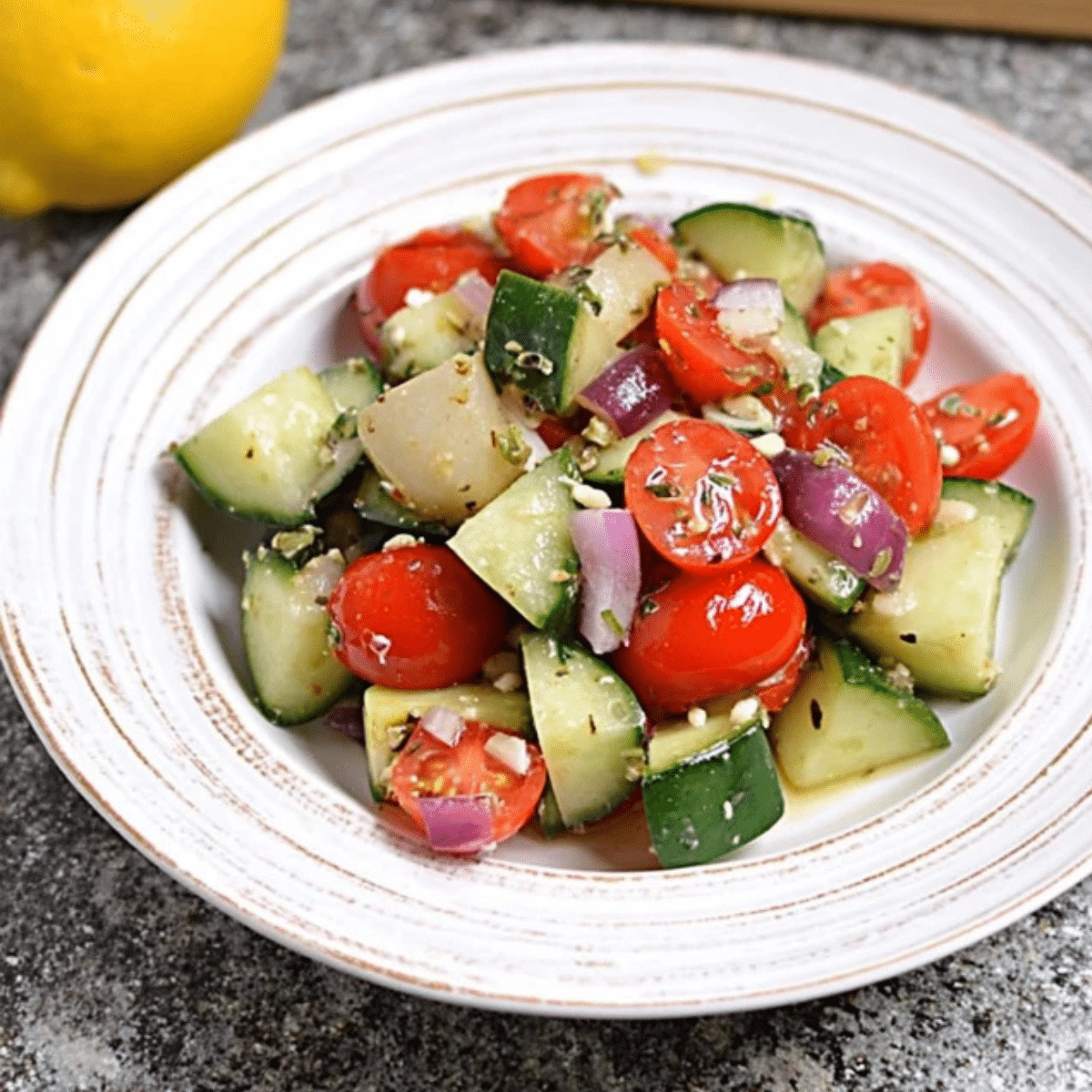 Keto Greek Cucumber Salad
