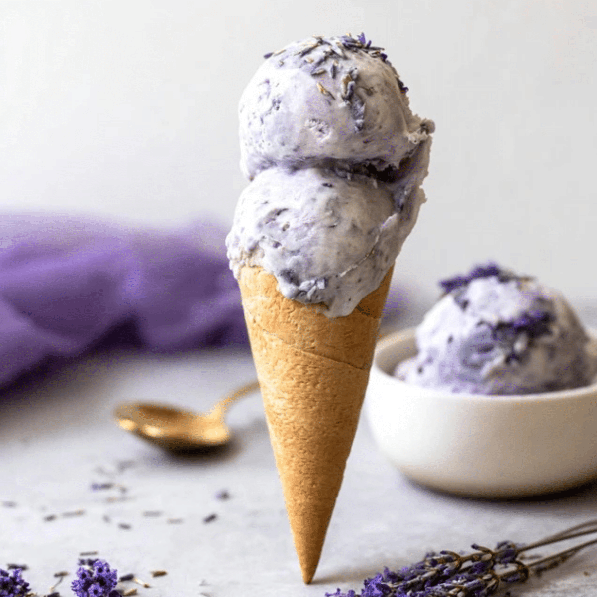 Lavender Earl Grey Ice Cream