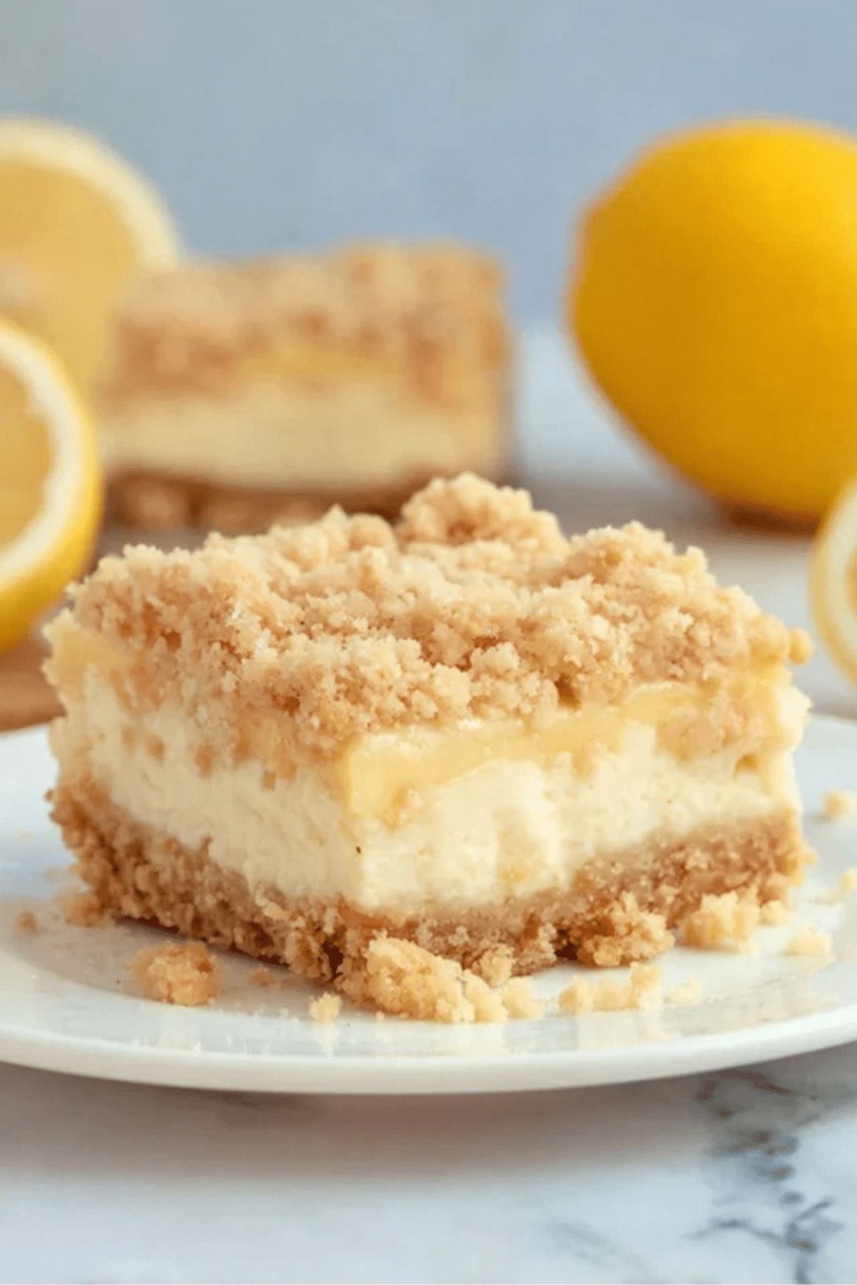 Lemon Cheesecake Crumb Bars