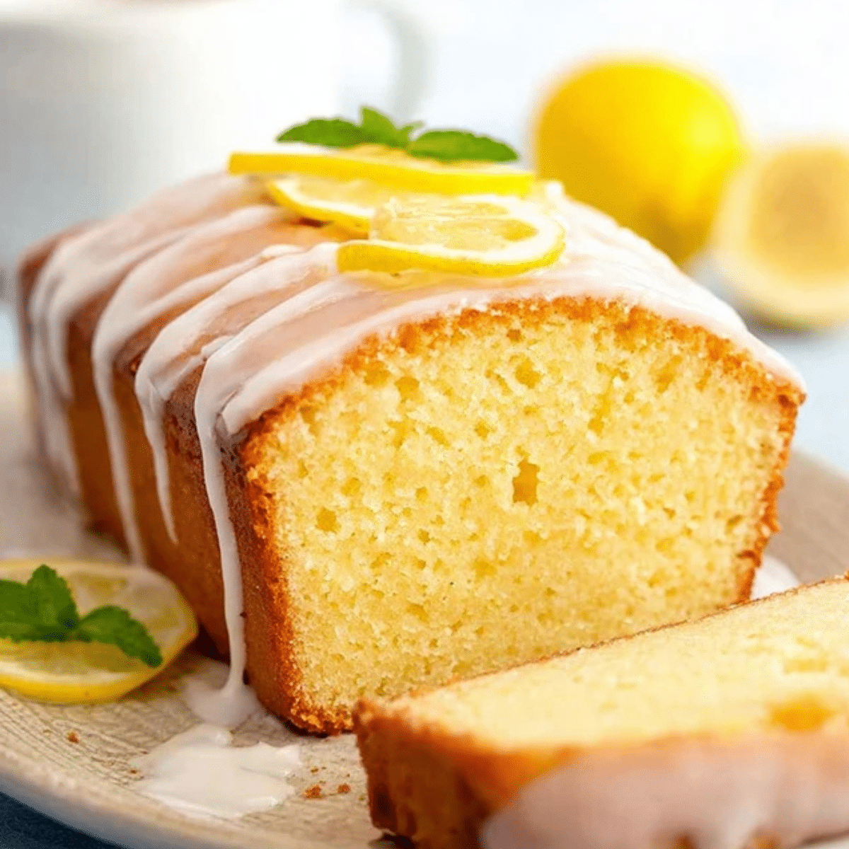 Lemon Loaf Cake with Lemon Glaze