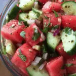 Mexican Watermelon Cucumber Salad
