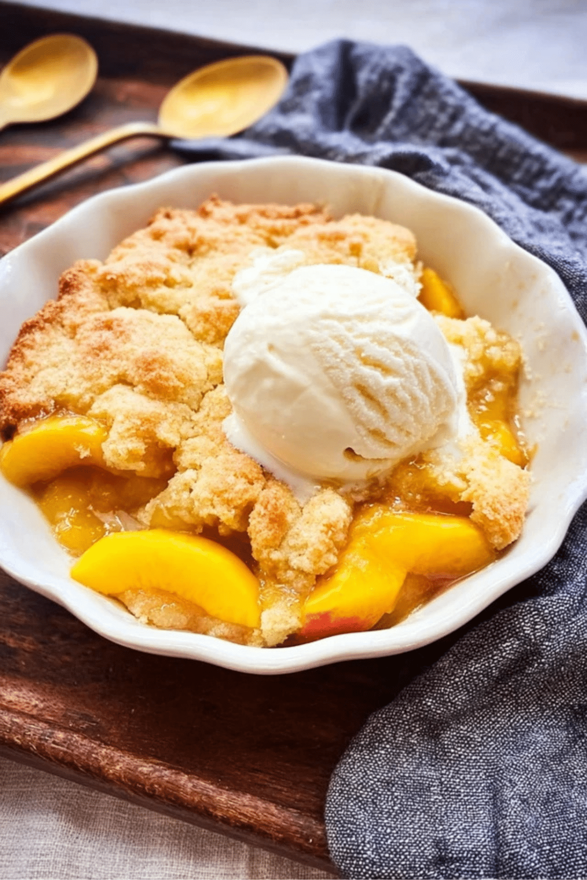 Nectarine Cobbler