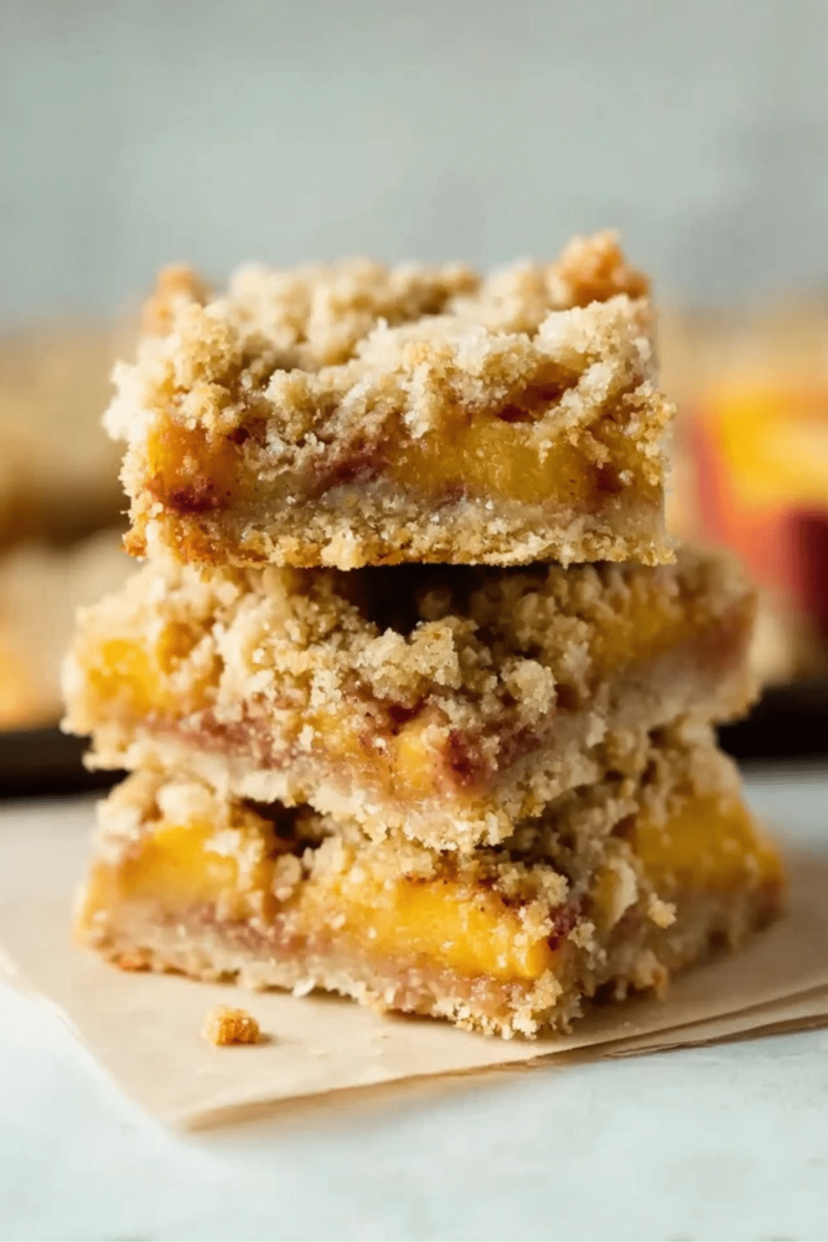 Nectarine Crumble Bars