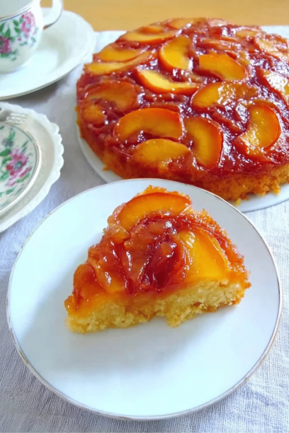 Nectarine Upside Down Cake